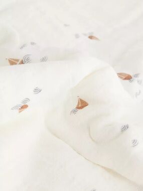 MUSHIE Printed Cotton Muslin Swaddle boats